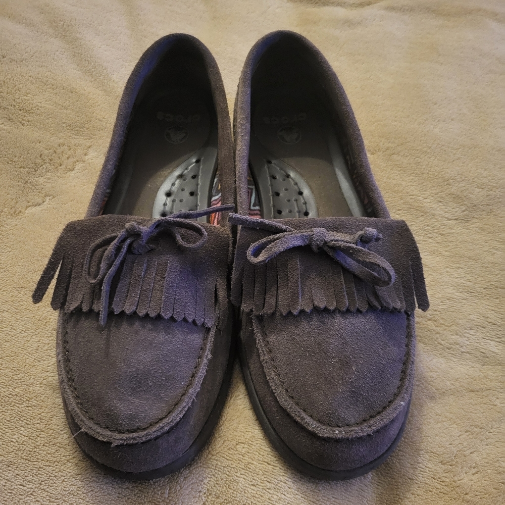 Crocs Adela suede shoes